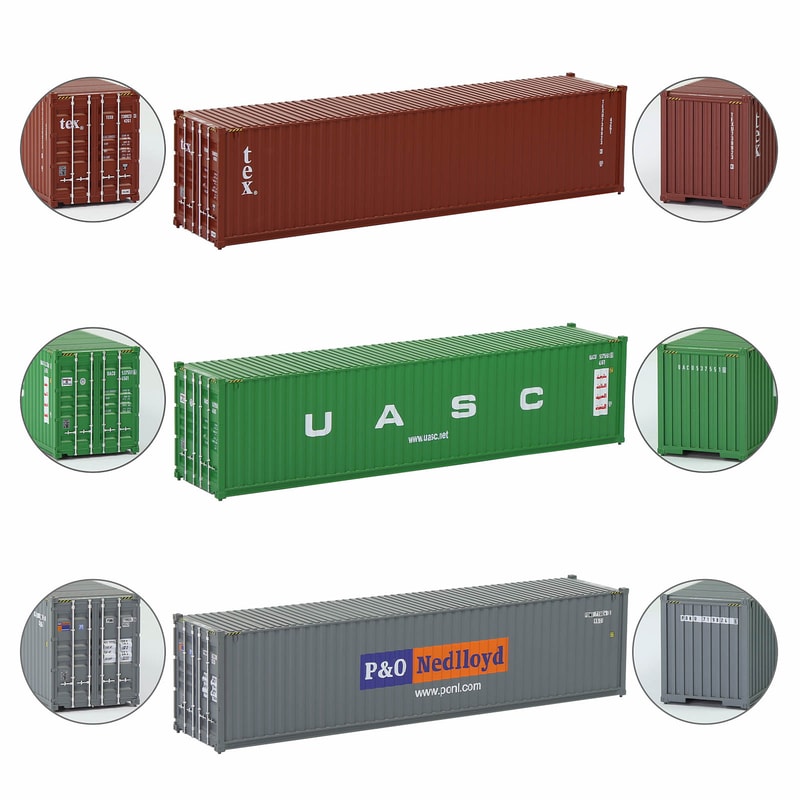 Shipping Container Cubes For Model Railway Layouts Realistic Scalable Design For Perfect Detailing 2