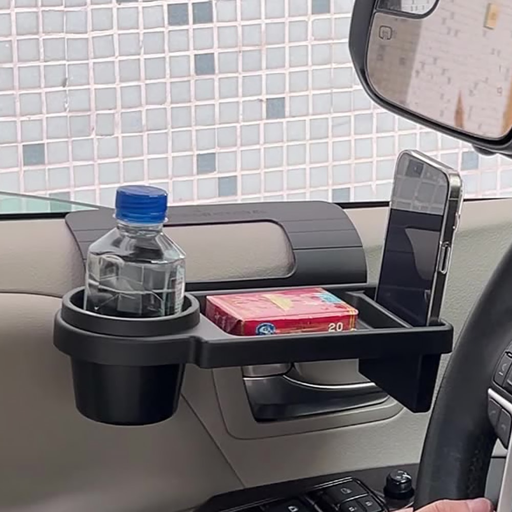 Multi-Functional Car Organizer with Cup Holder Window Storage Pocket & Hanging Rack for Car Interior