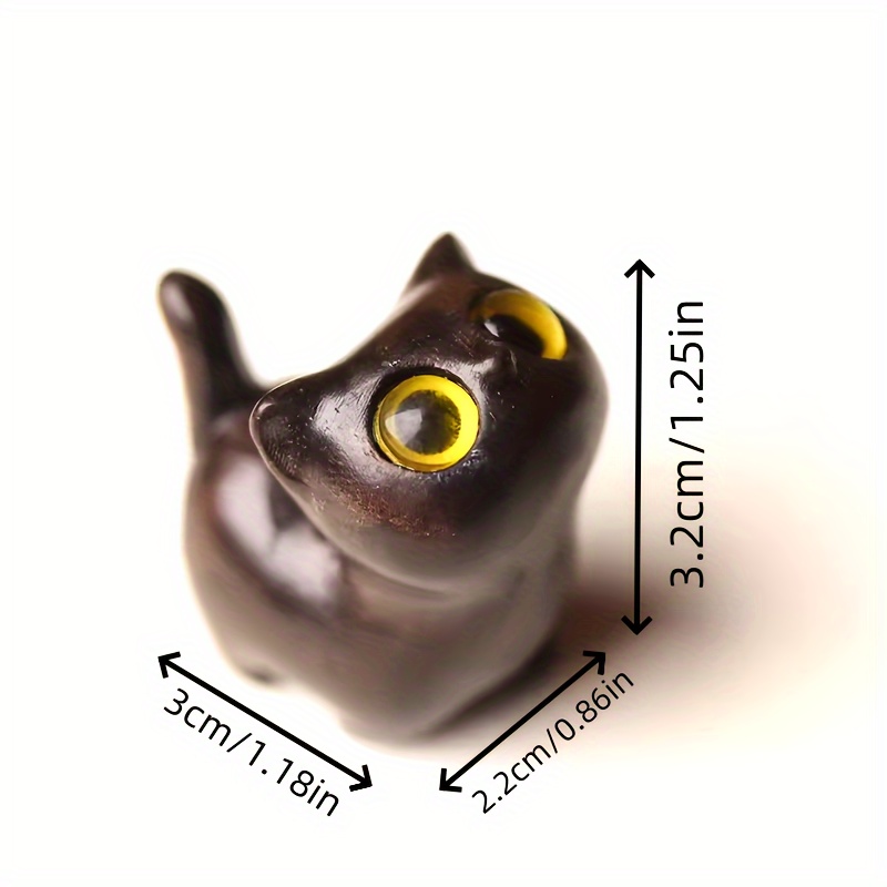 Handcrafted Wooden Kitten Figurine - Perfect Cat Decor & Gift Idea