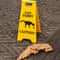 Funny Cat Vomit Sign Bright Yellow Yard Sign for Dogs & Cats
