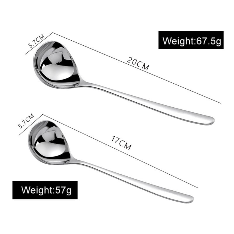 Stainless Steel Long Handle Soup Ladle Thickened Hot Pot Spoon for Hotel, Home Kitchen Use