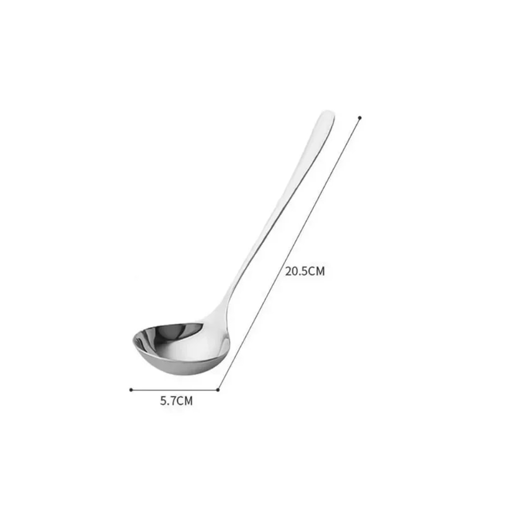 Stainless Steel Long Handle Soup Spoon Premium Hot Pot Scooper Colander For Kitchen Dining 4