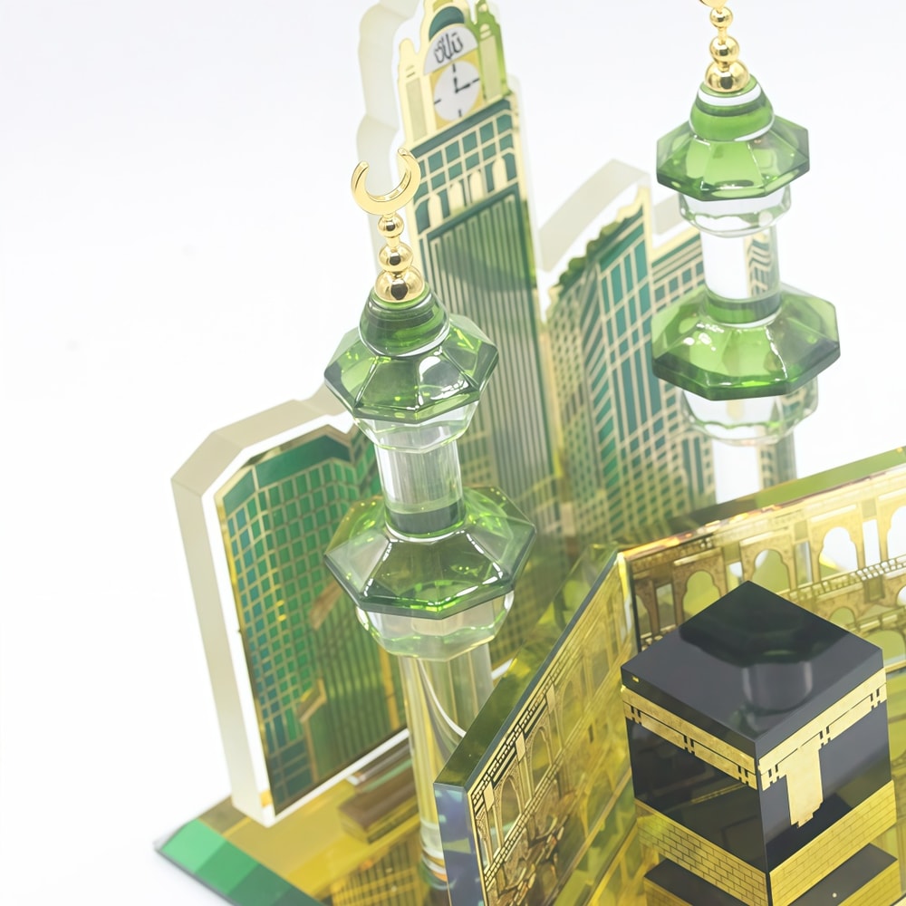 Islamic Table Decor Kaba Clock Tower Replica Muslim Home & Car for Ramadan & Eid, Perfect Islamic Gift