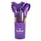 Silicone Cooking Utensils Set for Non-stick Cookware, Heat-Resistant Black Kitchen Tools