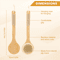 Bamboo Back Scrubber For Shower Soft Bristles Long Handle For Skin Exfoliation 4