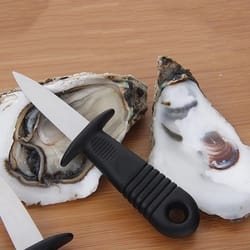 stainless steel oyster knife - multifunctional shell opening tool for oysters & seafood
