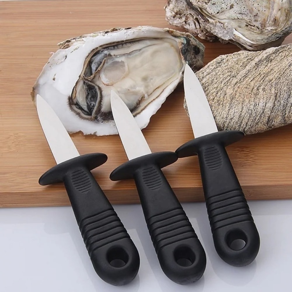 Stainless Steel Oyster Knife - Multifunctional Shell Opening Tool for Oysters & Seafood