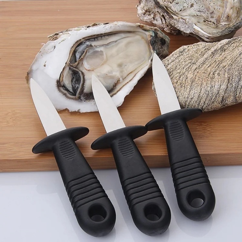 Stainless Steel Oyster Knife - Multifunctional Shell Opening Tool for Oysters & Seafood