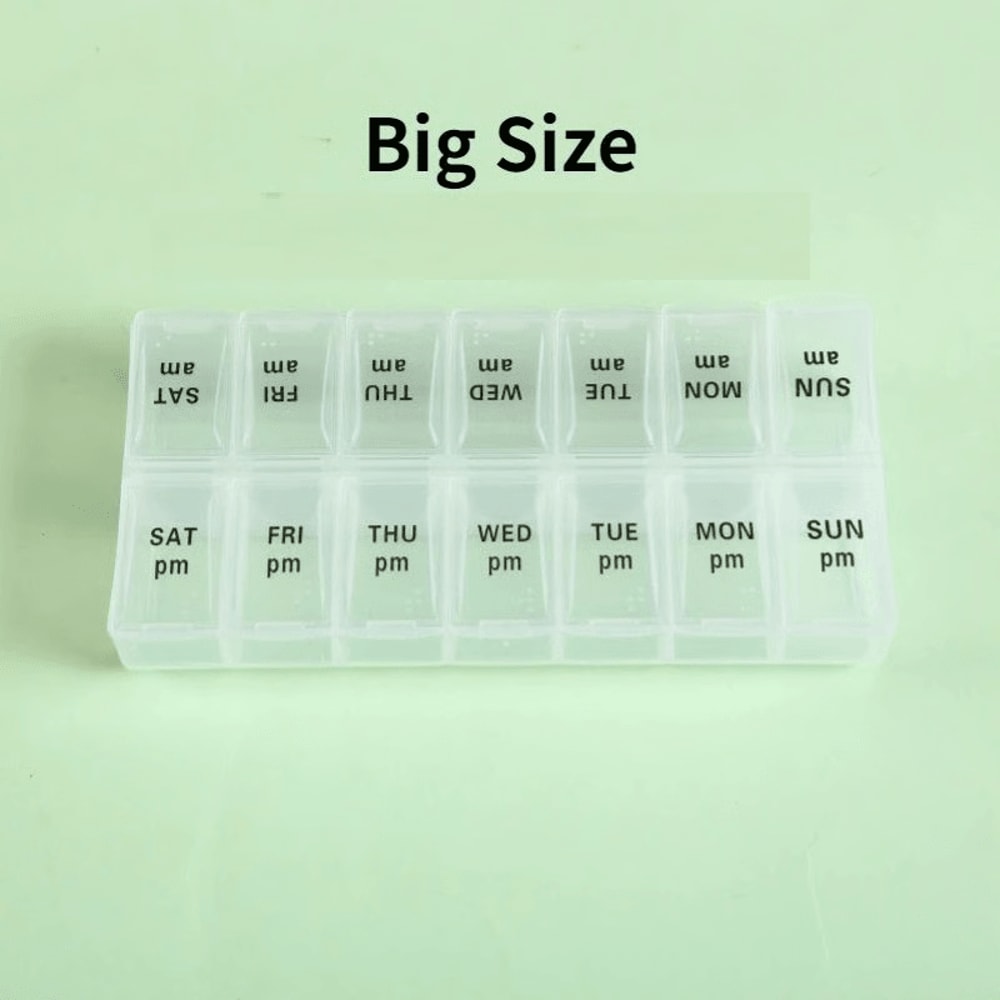 Weekly Pill Organizer Stay On Track With Portable 7Day Medicine Case Travel Essential 4