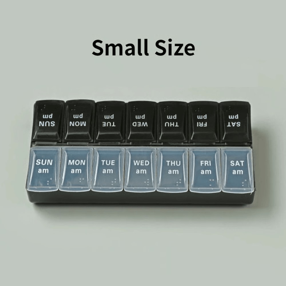 Weekly Pill Organizer Stay On Track With Portable 7Day Medicine Case Travel Essential 13