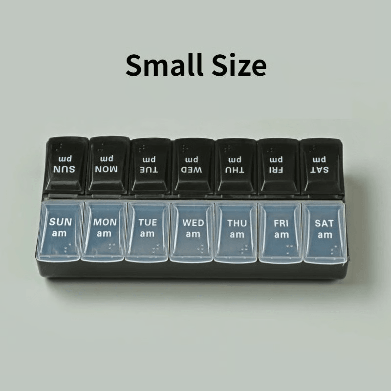 Weekly Pill Organizer Stay On Track With Portable 7Day Medicine Case Travel Essential 13