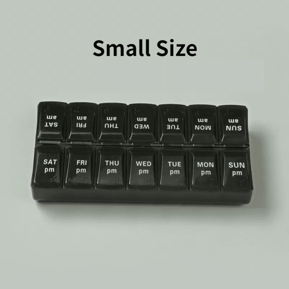 Weekly Pill Organizer Stay On Track With Portable 7Day Medicine Case Travel Essential 15