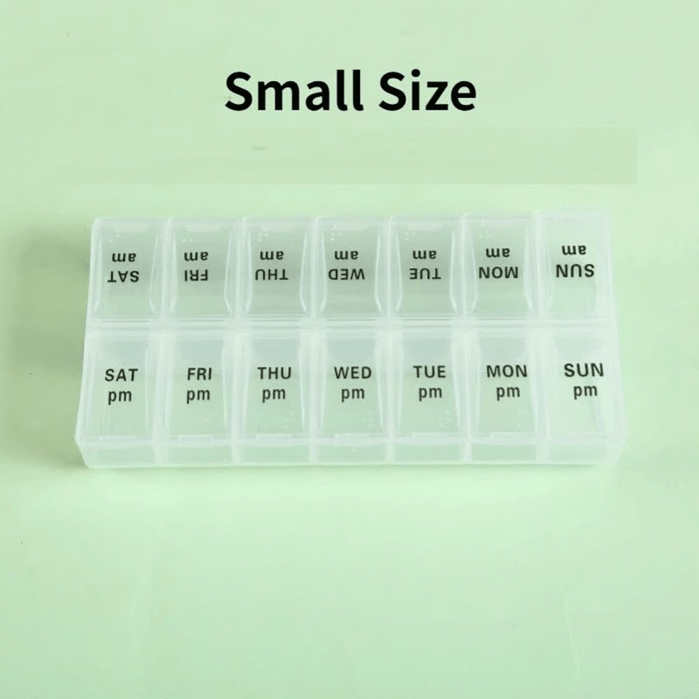 Weekly Pill Organizer Stay On Track With Portable 7Day Medicine Case Travel Essential 5