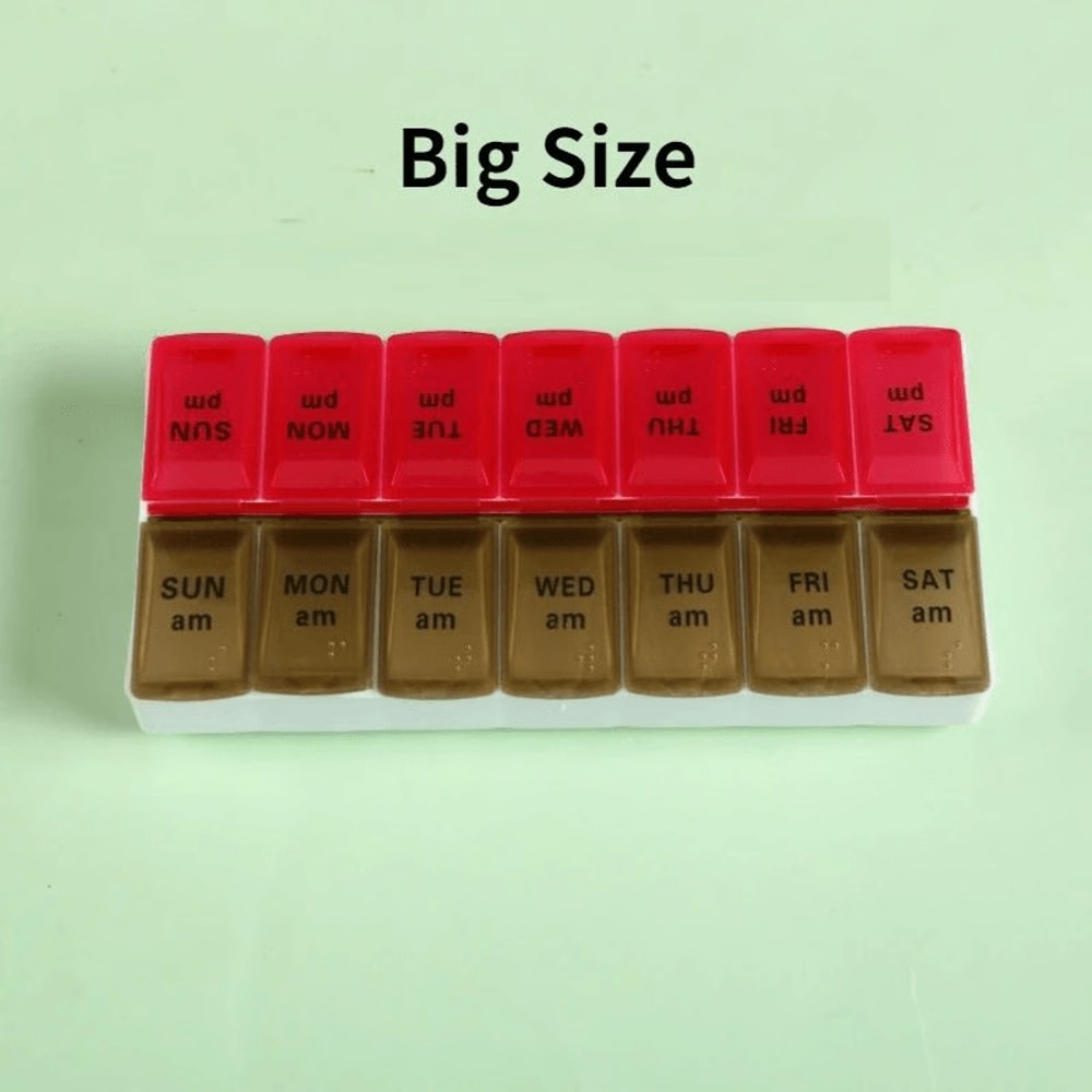 Weekly Pill Organizer Stay On Track With Portable 7Day Medicine Case Travel Essential 6
