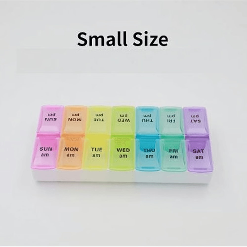 Weekly Pill Organizer Stay On Track With Portable 7Day Medicine Case Travel Essential 9