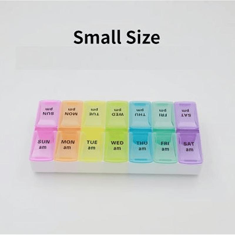 Weekly Pill Organizer Stay On Track With Portable 7Day Medicine Case Travel Essential 9