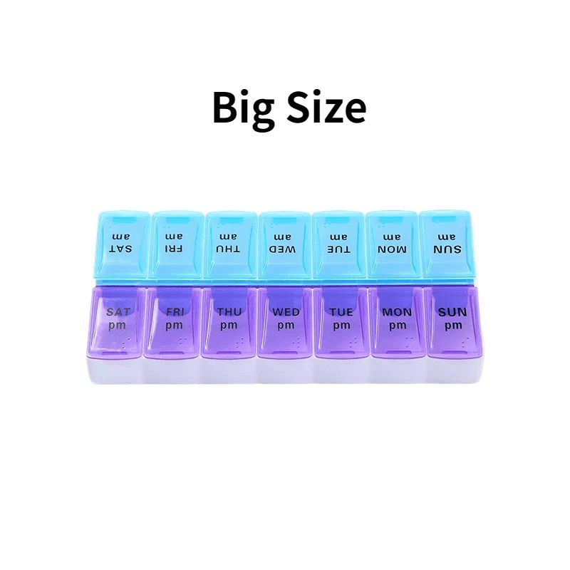 Weekly Pill Organizer Stay On Track With Portable 7Day Medicine Case Travel Essential 10