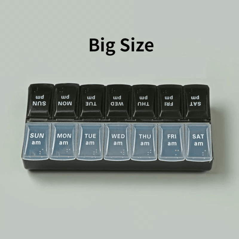 Weekly Pill Organizer Stay On Track With Portable 7Day Medicine Case Travel Essential 12