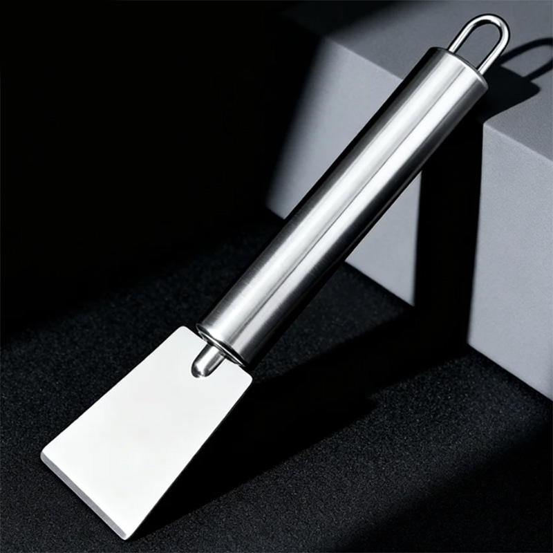 Stainless Steel Kitchen Cleaning Scraper for Stubborn Stains on Pots, Stoves, Tiles, and Grills