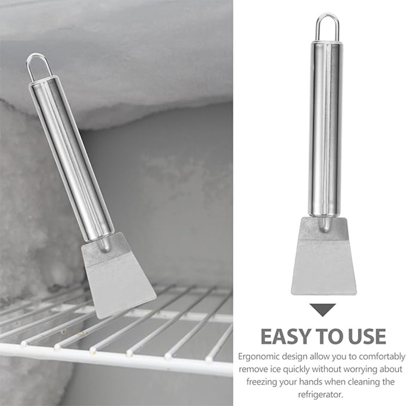 Stainless Steel Kitchen Cleaning Scraper for Stubborn Stains on Pots, Stoves, Tiles, and Grills