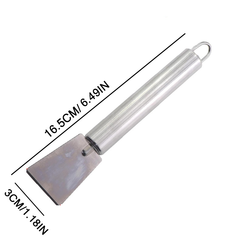 Stainless Steel Kitchen Cleaning Scraper for Stubborn Stains on Pots, Stoves, Tiles, and Grills