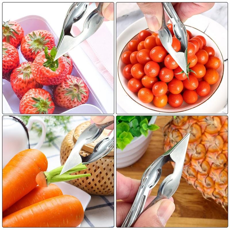 Stainless Steel Strawberry Pineapple Huller Efficient Stem Eye Removal Tool For Fruits Vegetabl 3