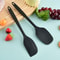 Silicone Kitchen Scraper & Spatula Set Premium Non-Integrated Baking Tools with Oil Brush for Easy Baking & Cooking