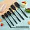 Silicone Kitchen Scraper & Spatula Set Premium Non-Integrated Baking Tools with Oil Brush for Easy Baking & Cooking