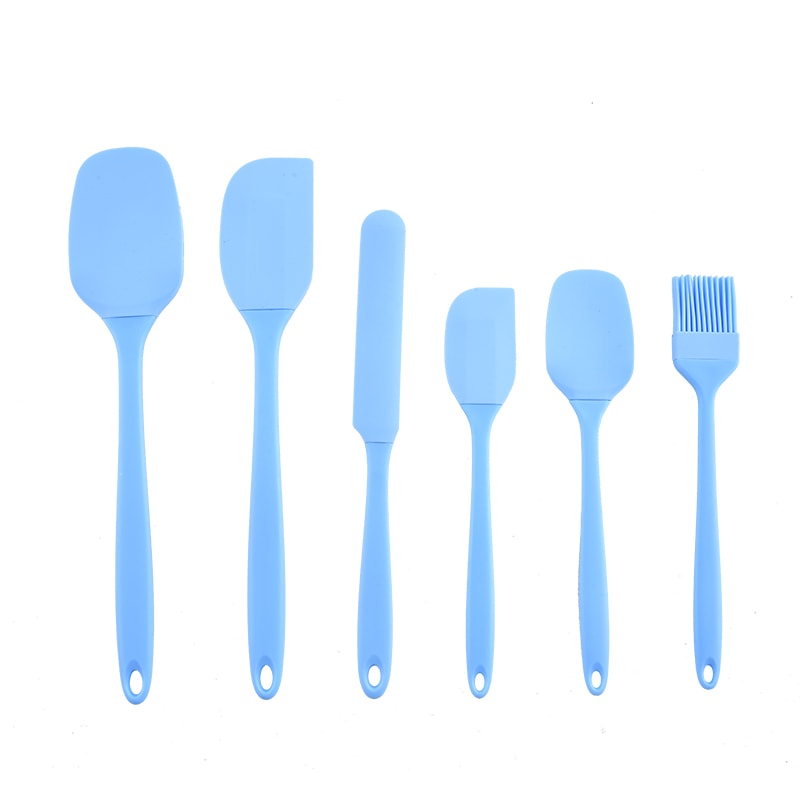 Silicone Kitchen Scraper & Spatula Set Premium Non-Integrated Baking Tools with Oil Brush for Easy Baking & Cooking