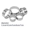 Round Stainless Steel Biscuit Mold – DIY Pastry & Dumpling Cutter for Baking