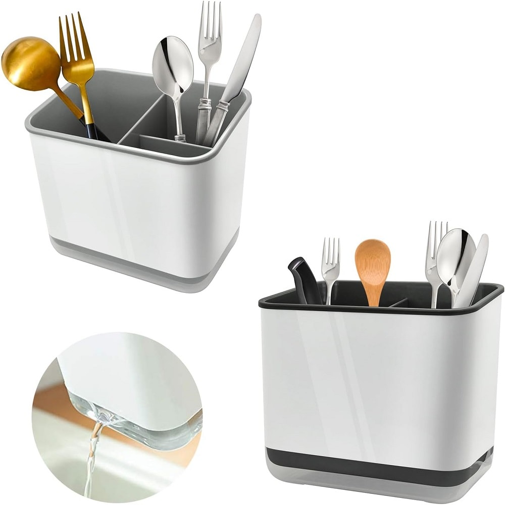 Double-Layer Detachable Chopstick Holder & Cutlery Organizer Compact Kitchen Storage Rack