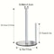 Stainless Steel Paper Towel Holder with Weighted Base Space Saving Kitchen Organizer
