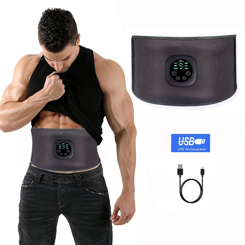 EMS Muscle Stimulator Abdominal Toning Belt Smart Abs Trainer for Weight Loss & Home Fitness