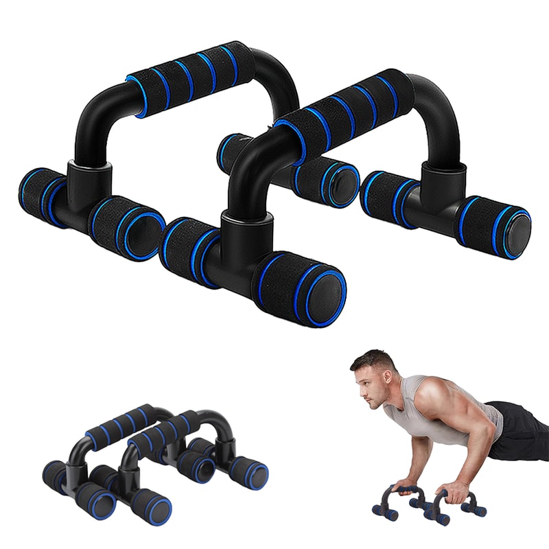 Push-Up Bars with Non-Slip Foam Handles for Arm, Chest & Shoulder Training | Fitness Press Up Stand for Home Gym