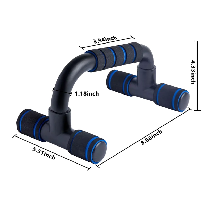 Push-Up Bars with Non-Slip Foam Handles for Arm, Chest & Shoulder Training | Fitness Press Up Stand for Home Gym