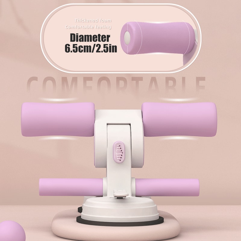 Portable Sit Up Bar with Strong Suction Cup & Adjustable Foot Holder