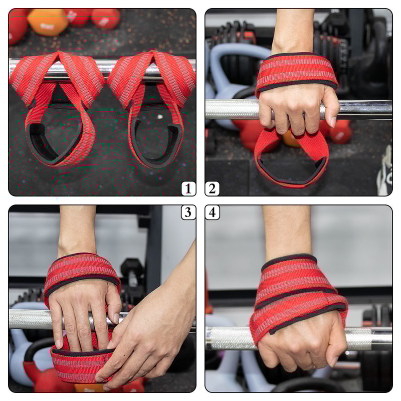 Weightlifting Wrist Wraps & Anti-Slip Support Straps for Gym Workouts