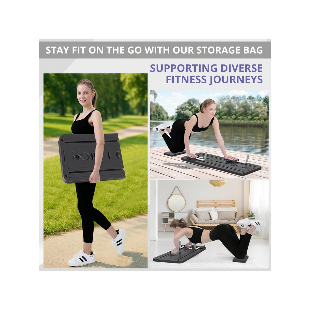 Foldable Pilates Board Multifunctional Abdominal Trainer For Home Gym Workouts 3