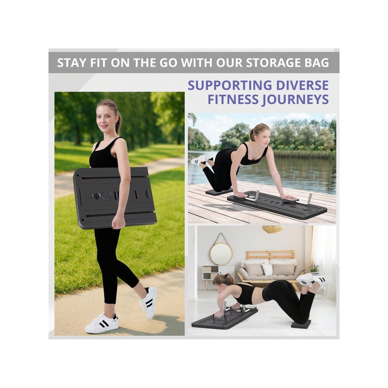 Foldable Pilates Board Multifunctional Abdominal Trainer For Home Gym Workouts 3