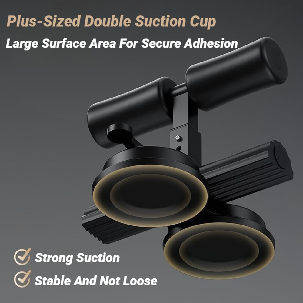 Abdominal Muscle Exerciser With Resistance Band And Adjustable Suction Cups Home Gym SitUp Aid 2