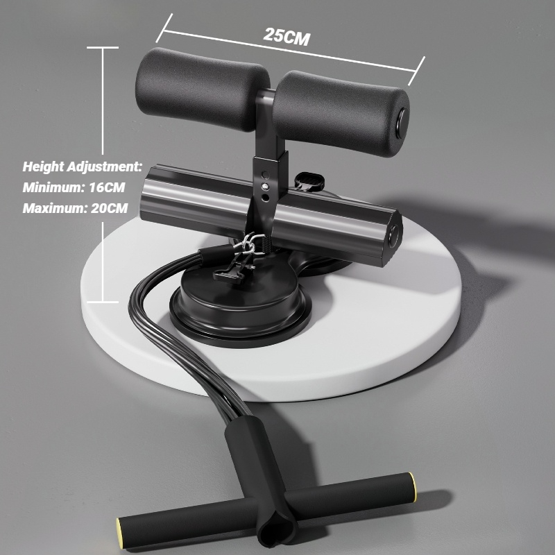 Abdominal Muscle Exerciser With Resistance Band And Adjustable Suction Cups Home Gym SitUp Aid 5