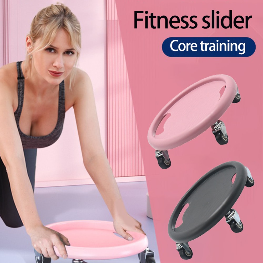 Stainless Steel Abdominal Roller Plate Gym Fitness Exercise Wheel For Abs And Muscle Training 5
