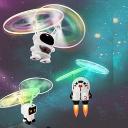 mini astronaut drone usb charging cartoon spaceman helicopter for kids