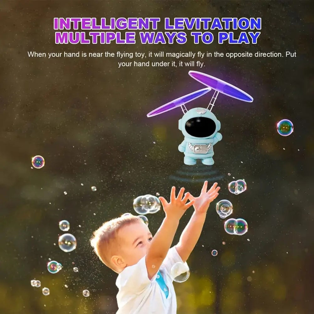 Mini Astronaut Drone USB Charging Cartoon Spaceman Helicopter for Kids