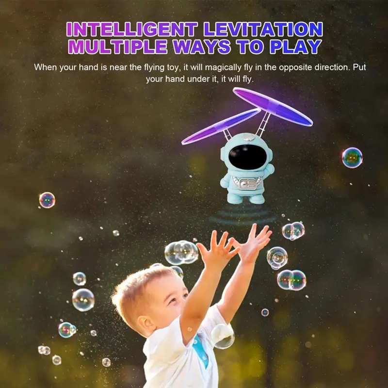 Mini Astronaut Drone USB Charging Cartoon Spaceman Helicopter for Kids