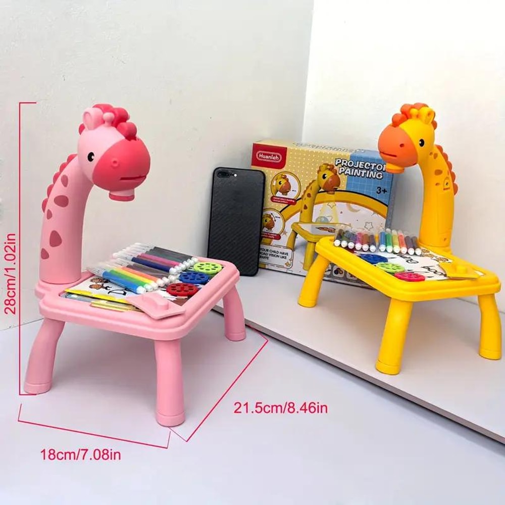 Mini Drawing Projector for Kids Tracing & Drawing Projector Toy with Light & Music Fun, Educational Gift for Kids