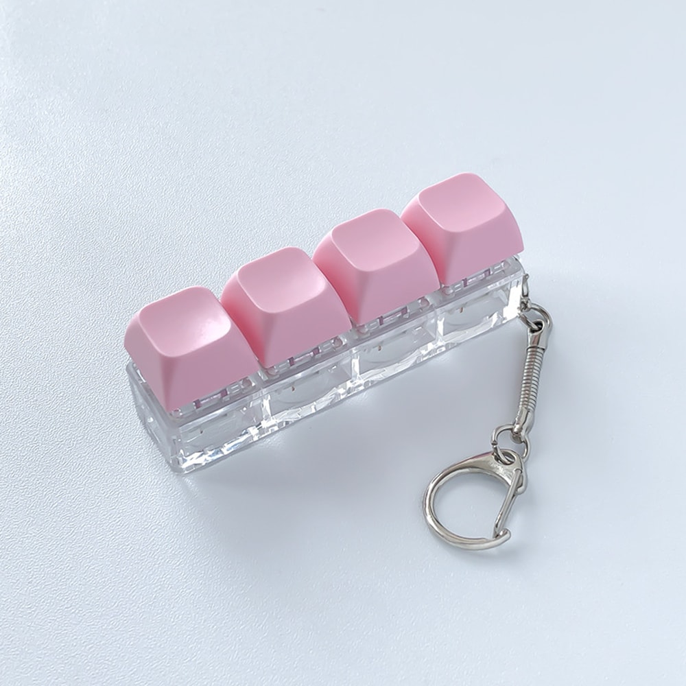 DIY Clicker Keycap Keychain Stress Relief Toy For Kids Adults 9
