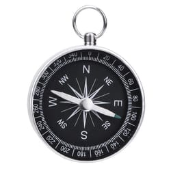 portable mini outdoor adventure compass keychain aluminum alloy pendant for travel & emergency use