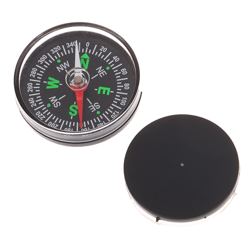 Portable Outdoor Compass for Camping and Navigation Durable Handheld ABS Pocket Compass for Climbing, Riding, and Gift