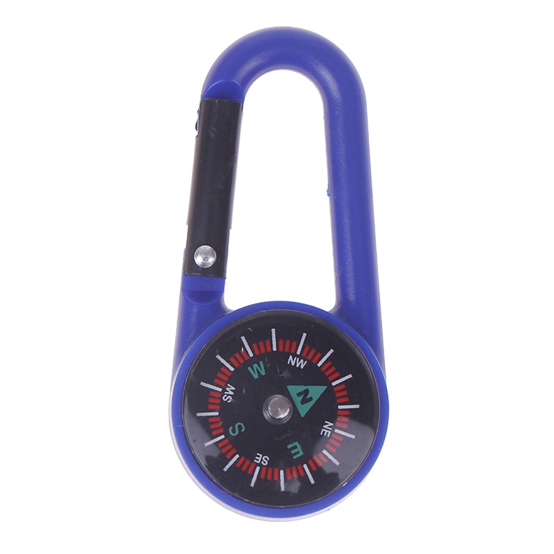 Outdoor Mini Compass Carabiner Keychain Quick Release Buckle For Hiking Camping And Mountaineering 7